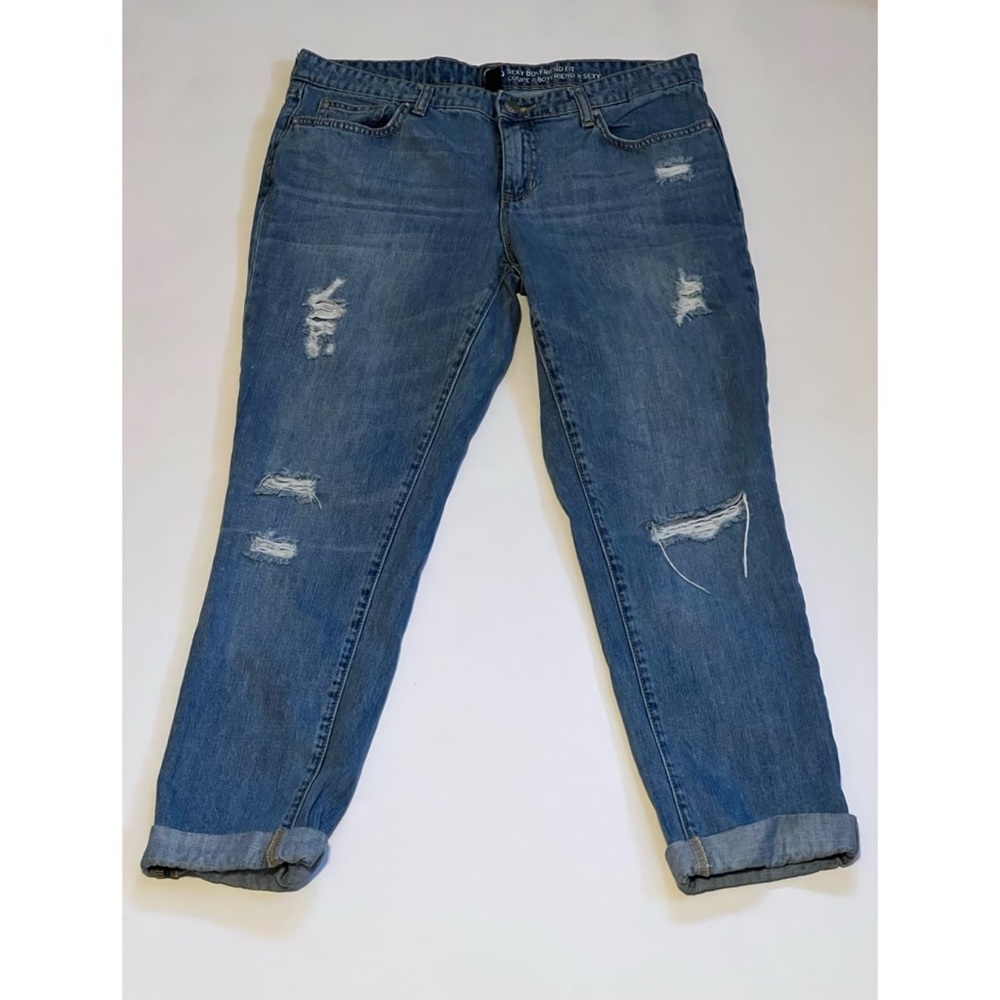 Gap Distressed Sexy Boyfriend Jeans